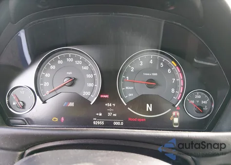 2016 BMW M3 from USA, damaged, VIN WBS8M9C50G5D31558